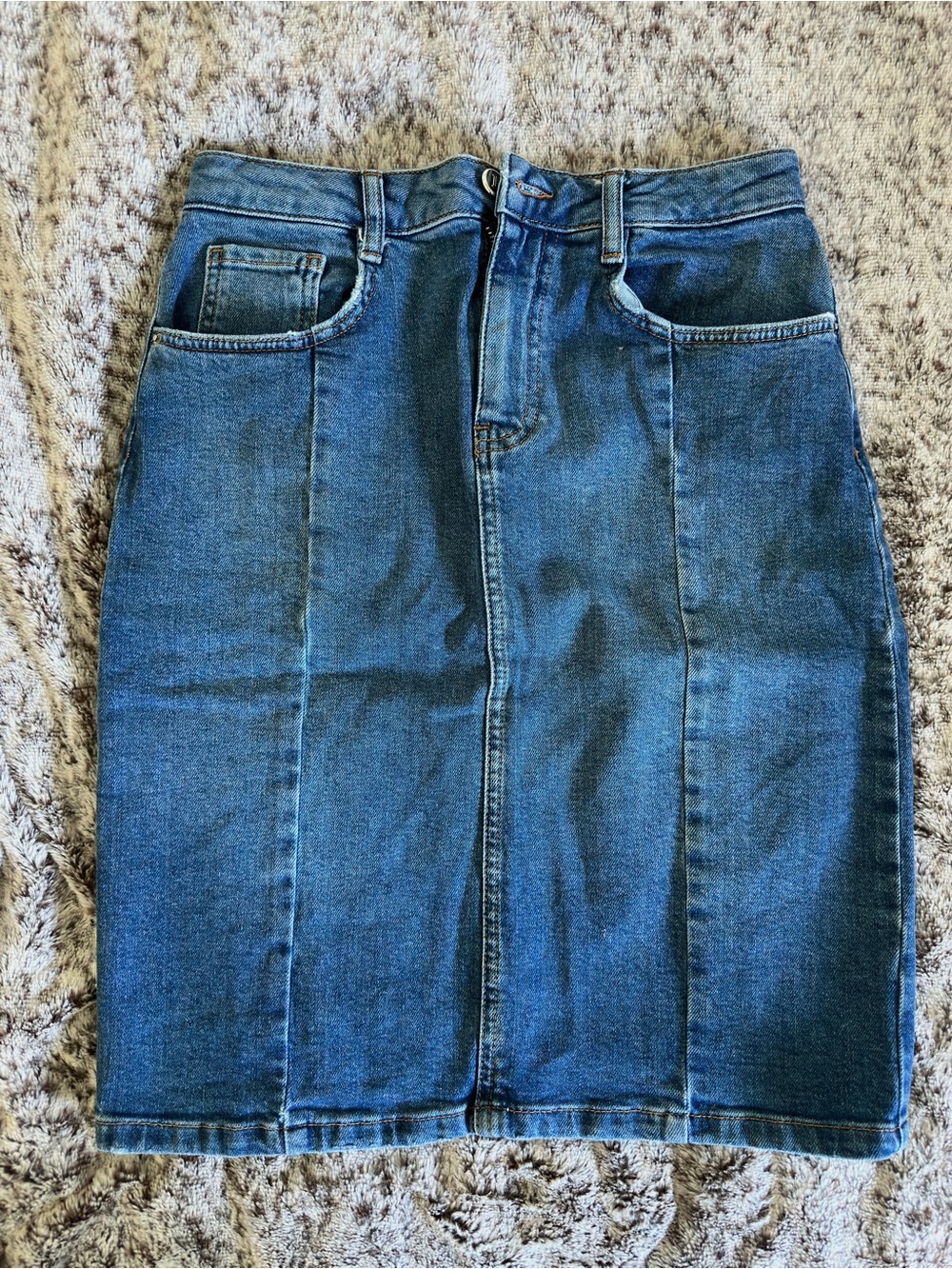 Anthropologie 99% Cotton Denim Skirt
